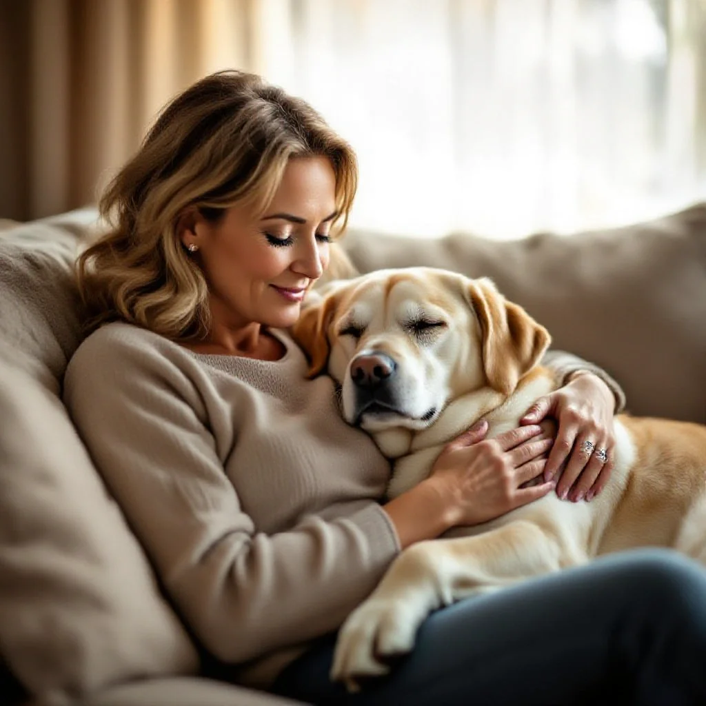 Engagement durable avec un vieux chien