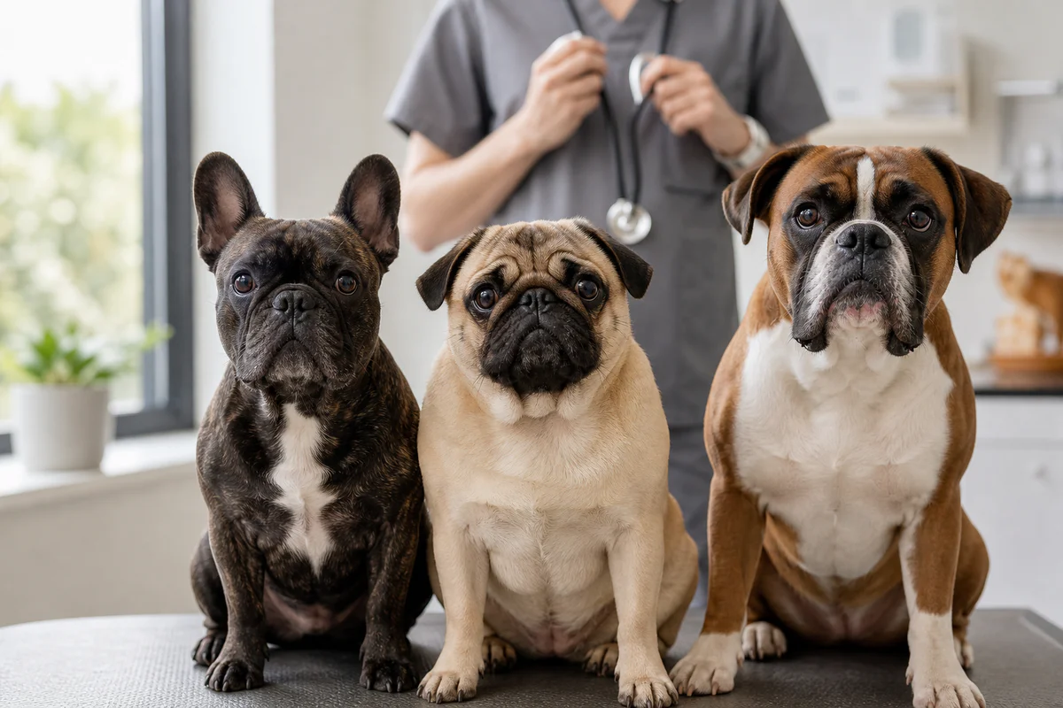 Chien nez écrasé : 7 races, risques à connaître en 2026