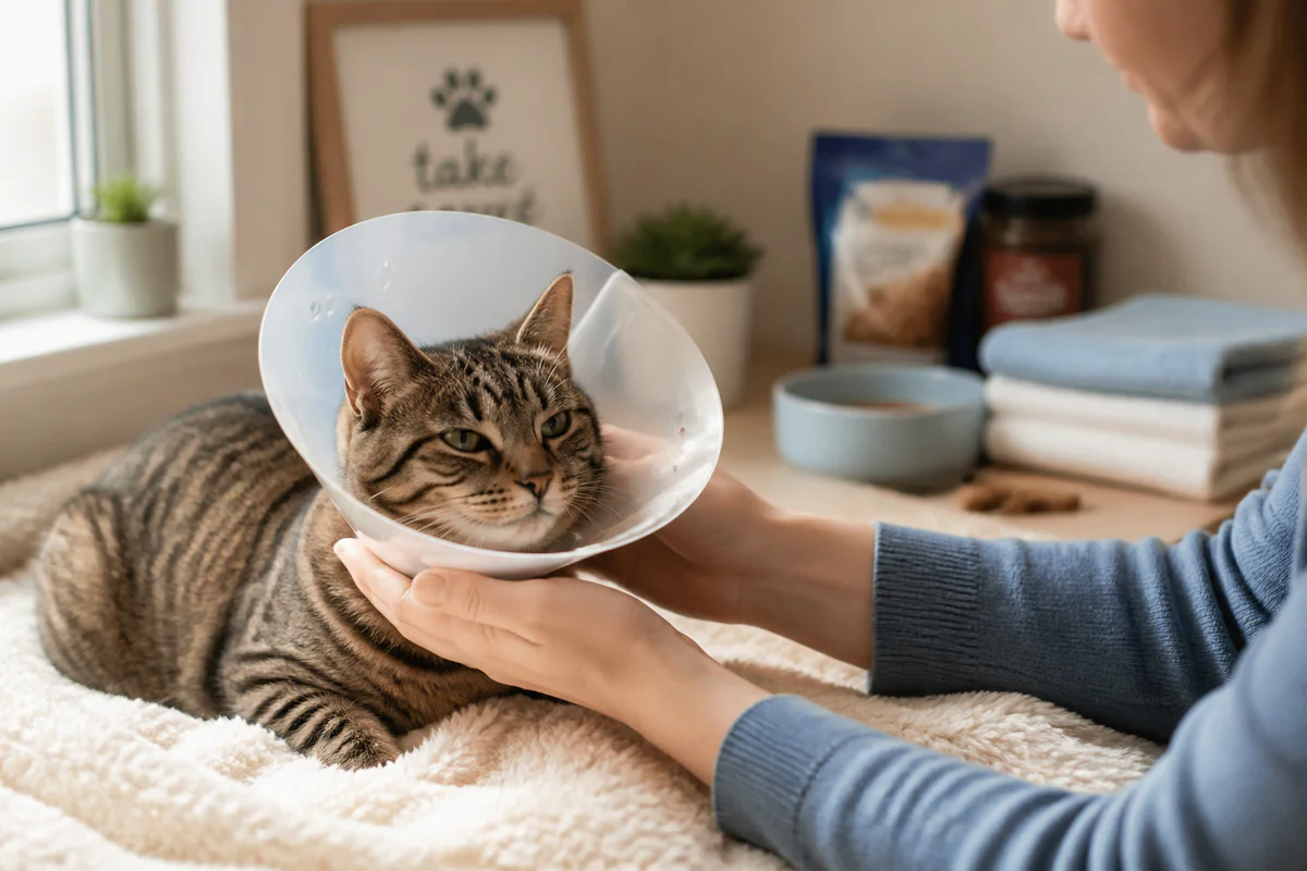 Comment mettre collerette chat : la méthode douce pour protéger sa plaie