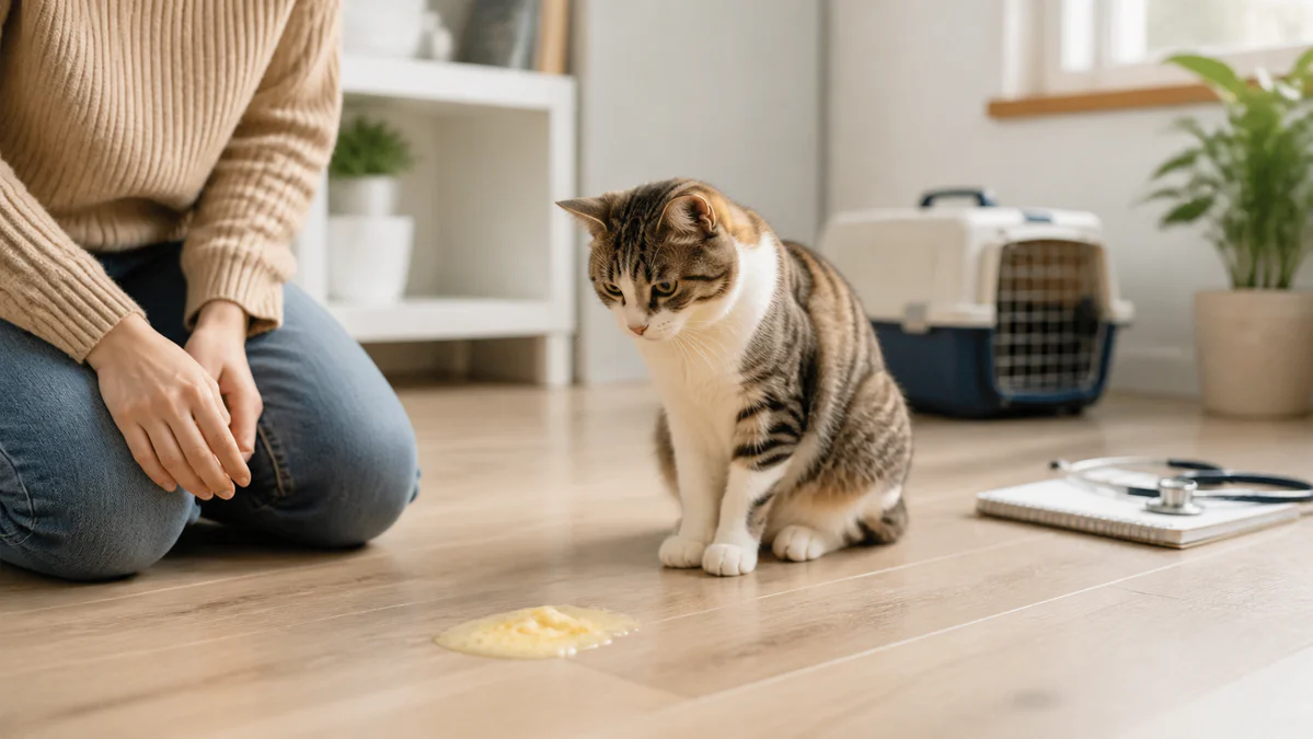 Pourquoi mon chat vomit jaune faut-il s’inquiéter après un seul épisode ?