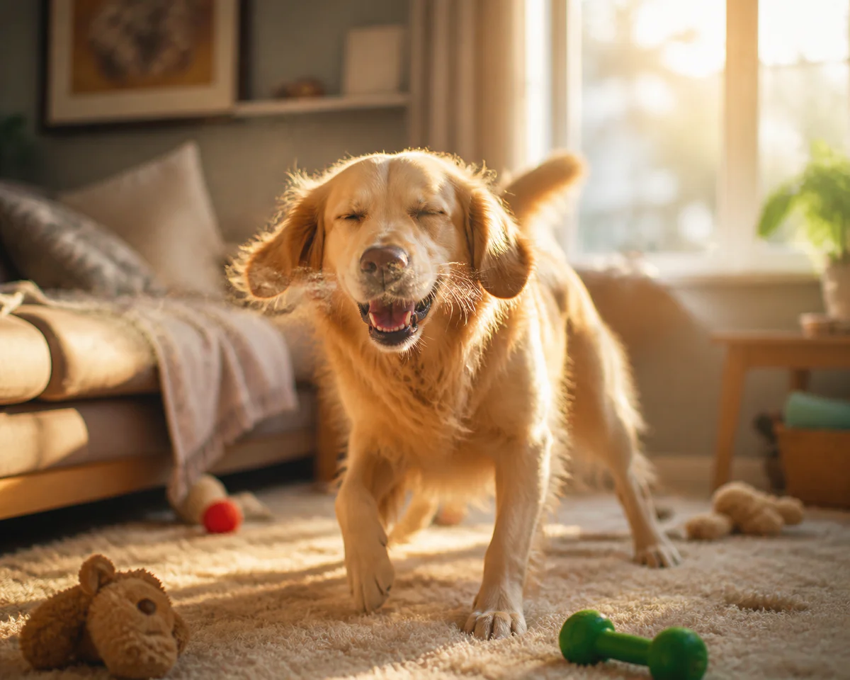 Chien qui éternue quand il est content peut cacher autre chose que la joie
