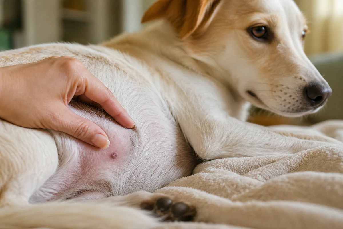 Tache noir chien : cette marque est-elle anodine ou faut-il consulter ?