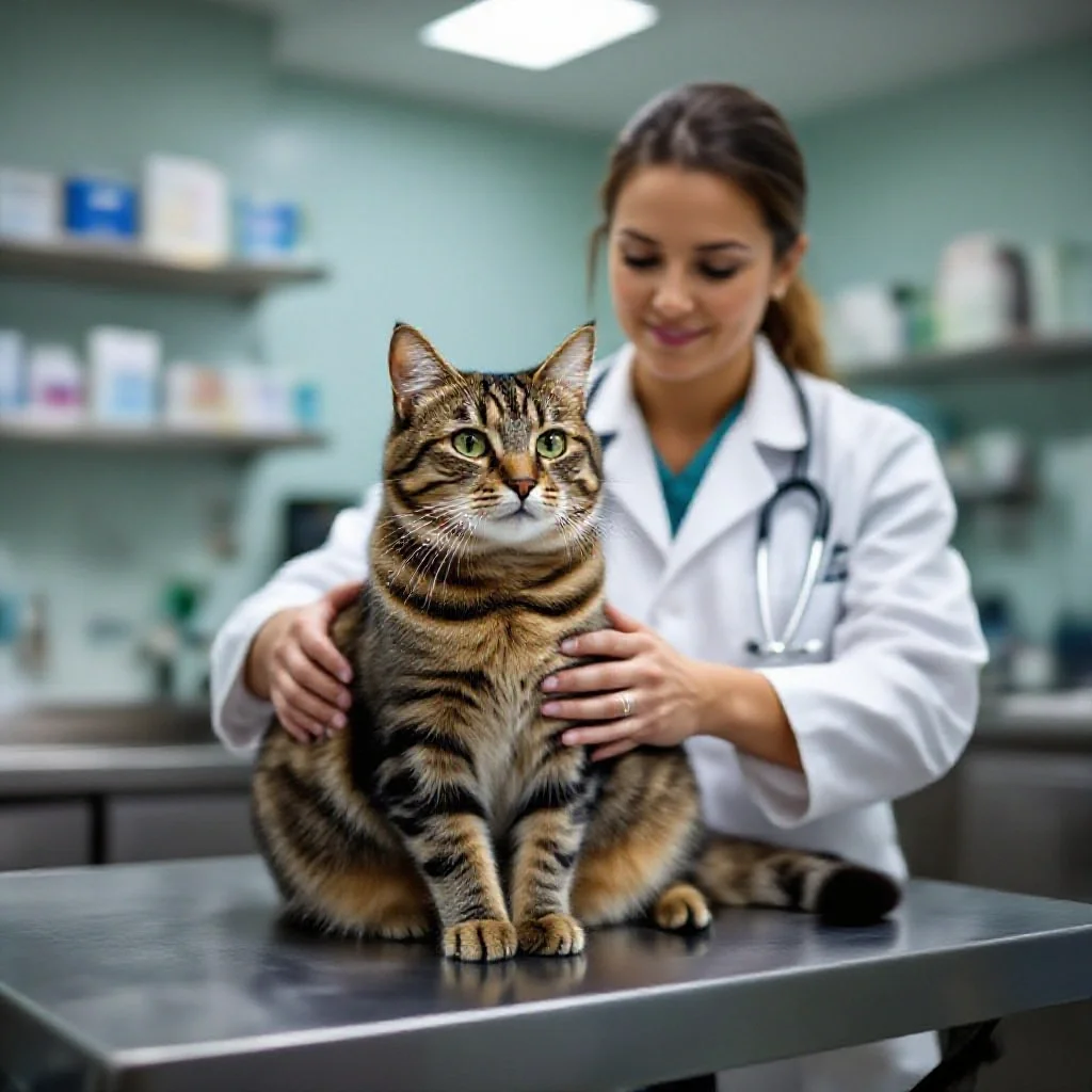 Chat chez le vétérinaire