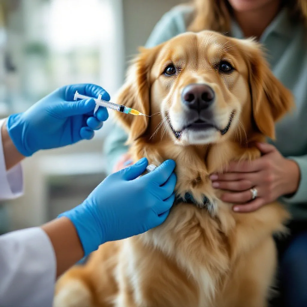 Vaccination d’un chien