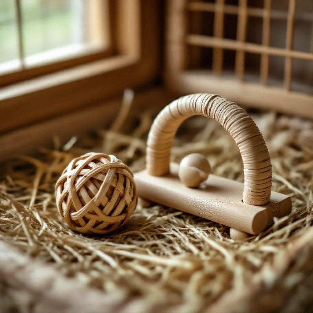 Jouet en bois pour rongeur