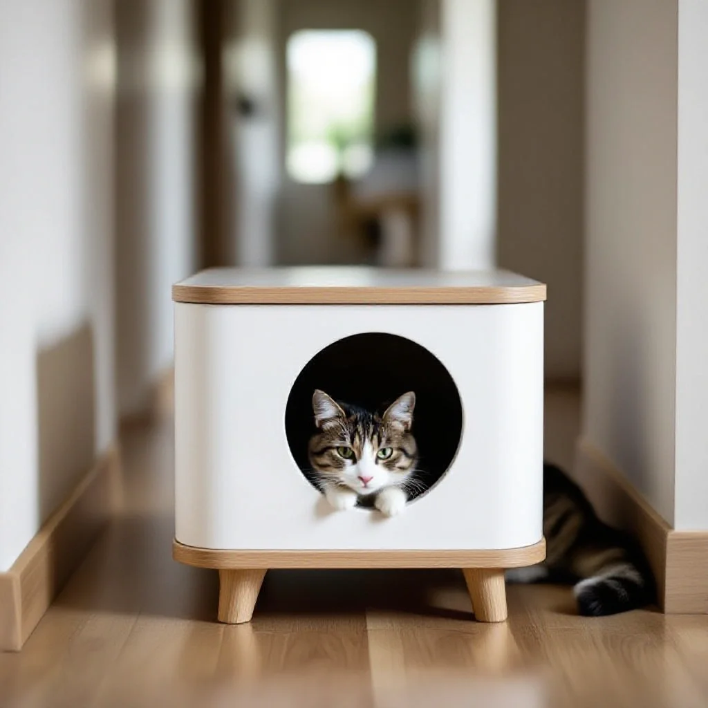 Chat curieux