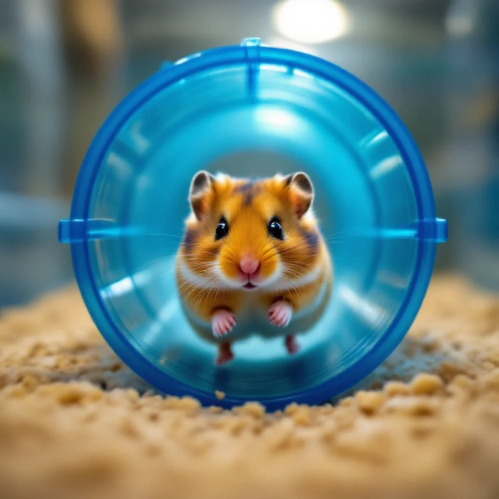 Hamster dans un tunnel