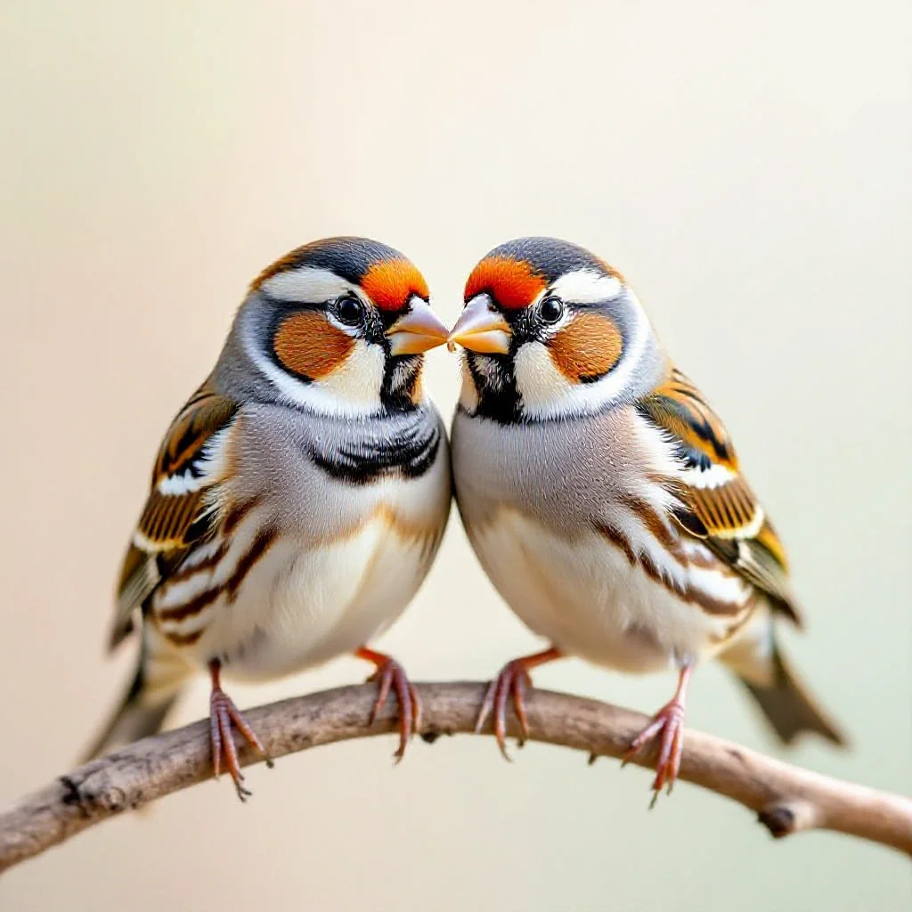 Couple de diamants mandarins