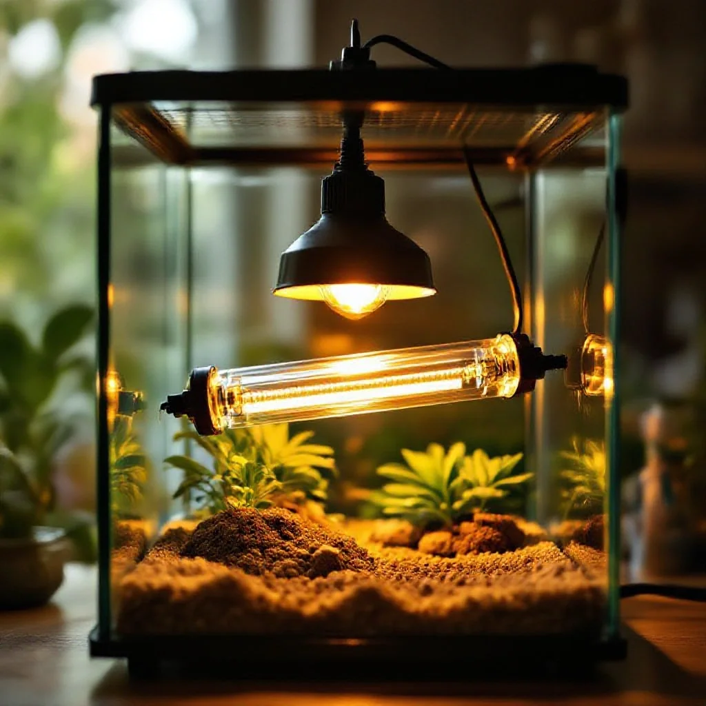 Lampe de terrarium