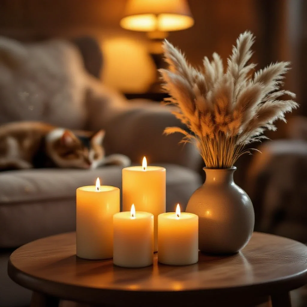 Ambiance zen bougie (attention danger fumée)