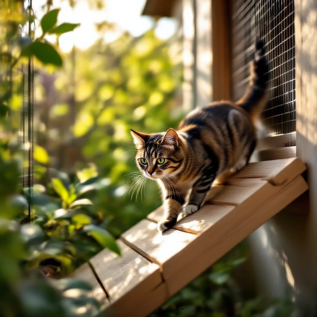 Chat qui grimpe