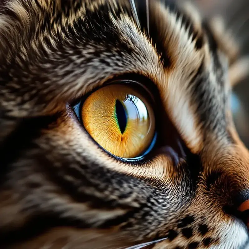 Chat se faisant brosser délicatement