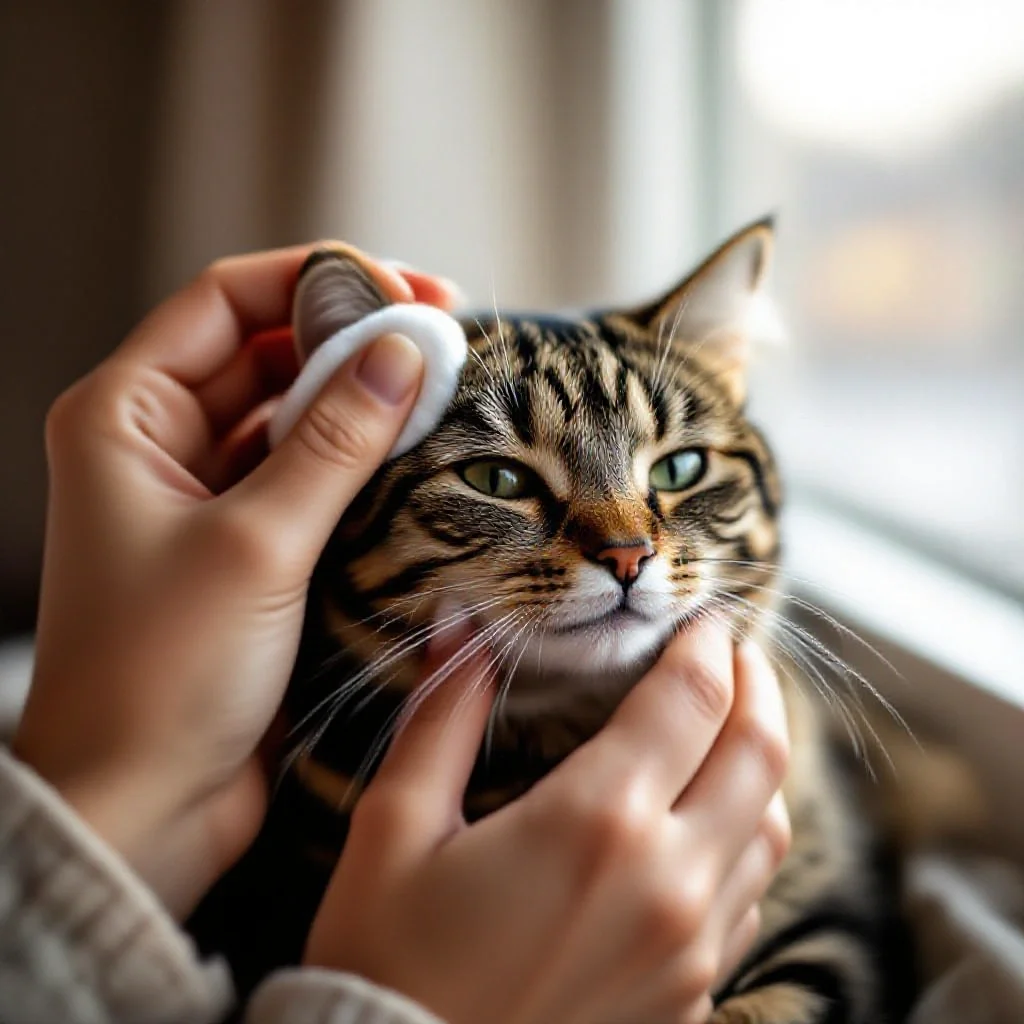 Nettoyage oreilles chat