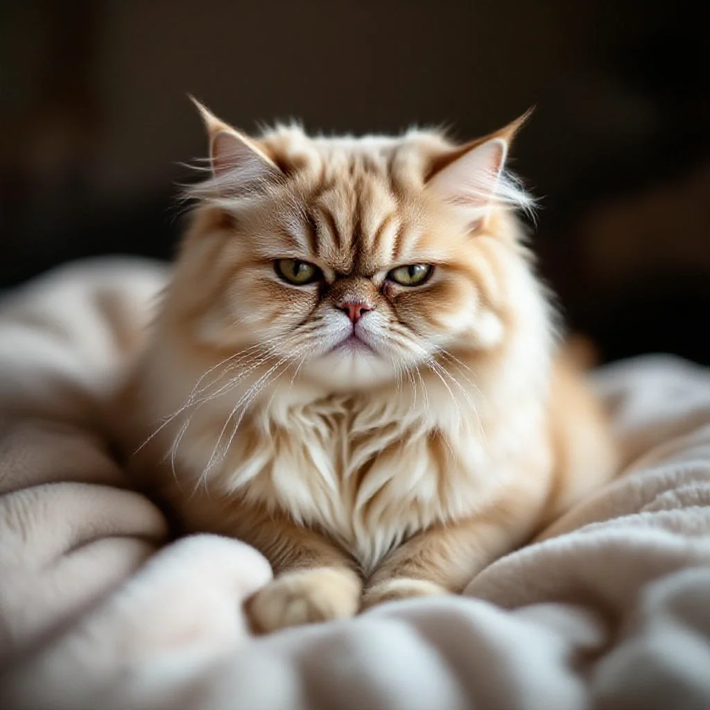 Chat malade